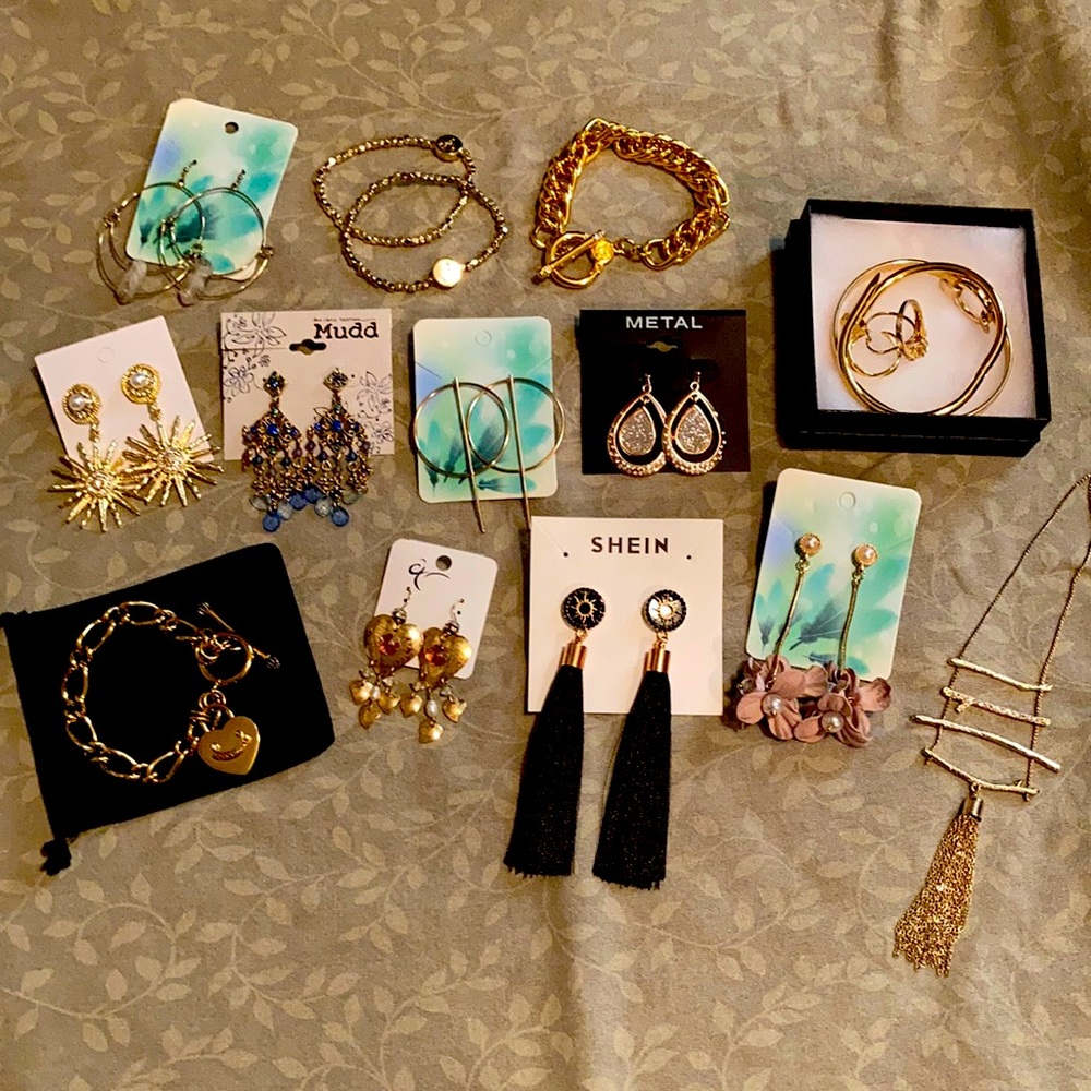 Group #1-“Gold” Grouping of misc. Jewelry